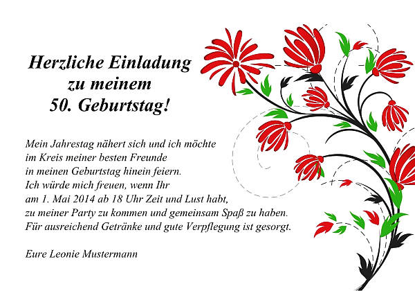 Individuelle Geburtstagseinladungen personalisierte Einladungen zum Geburtstag