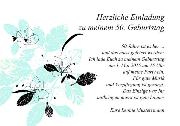 Individuelle Geburtstagseinladungen personalisierte Einladungen zum Geburtstag