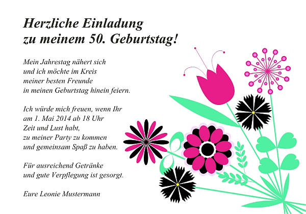 Individuelle Geburtstagseinladungen personalisierte Einladungen zum Geburtstag