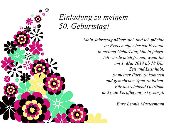 Individuelle Geburtstagseinladungen personalisierte Einladungen zum Geburtstag
