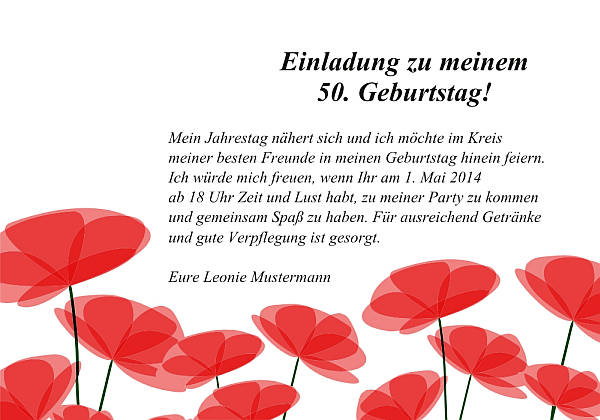 Individuelle Geburtstagseinladungen personalisierte Einladungen zum Geburtstag