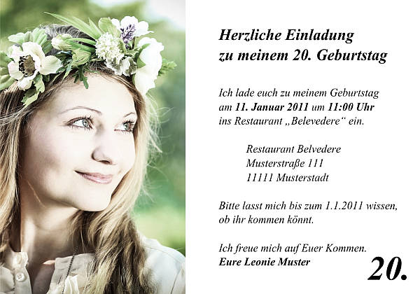 Individuelle Geburtstagseinladungen personalisierte Einladungen zum Geburtstag