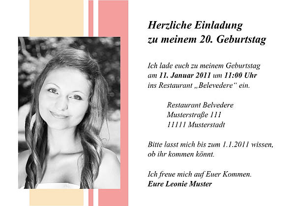 Individuelle Geburtstagseinladungen personalisierte Einladungen zum Geburtstag
