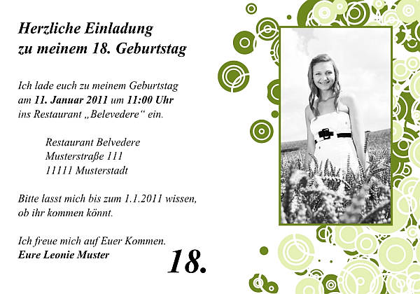 Individuelle Geburtstagseinladungen personalisierte Einladungen zum Geburtstag