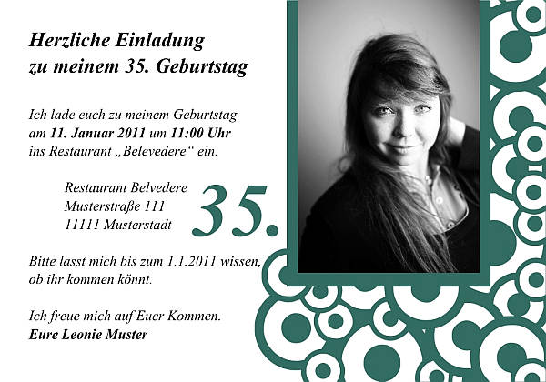 Individuelle Geburtstagseinladungen personalisierte Einladungen zum Geburtstag