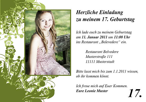 Individuelle Geburtstagseinladungen personalisierte Einladungen zum Geburtstag