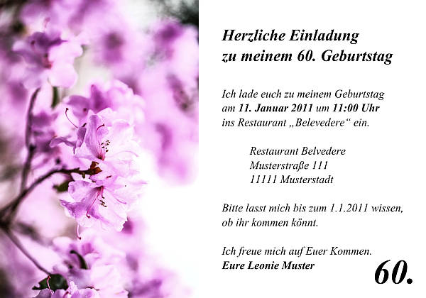 Individuelle Geburtstagseinladungen personalisierte Einladungen zum Geburtstag