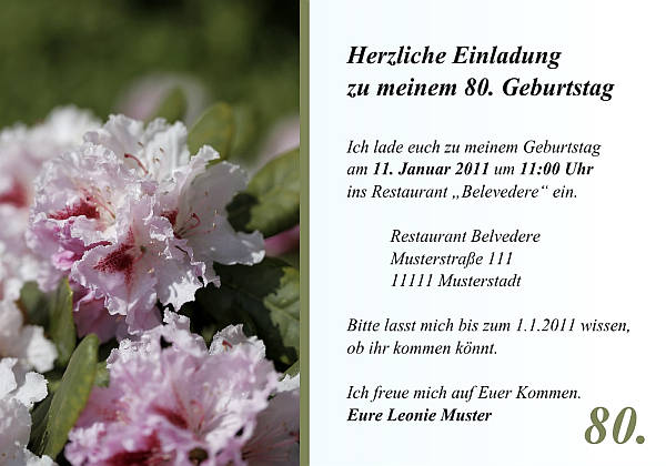 Individuelle Geburtstagseinladungen personalisierte Einladungen zum Geburtstag