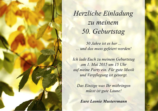 personalisierte Einladungen zum Geburtstag