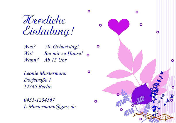 Individuelle Geburtstagseinladungen personalisierte Einladungen zum Geburtstag