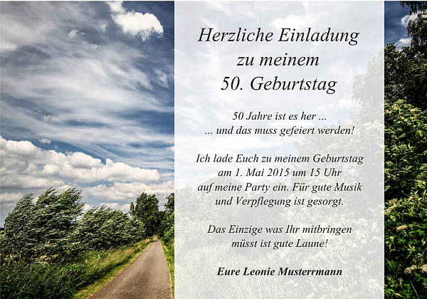 Individuelle Geburtstagseinladungen personalisierte Einladungen zum Geburtstag