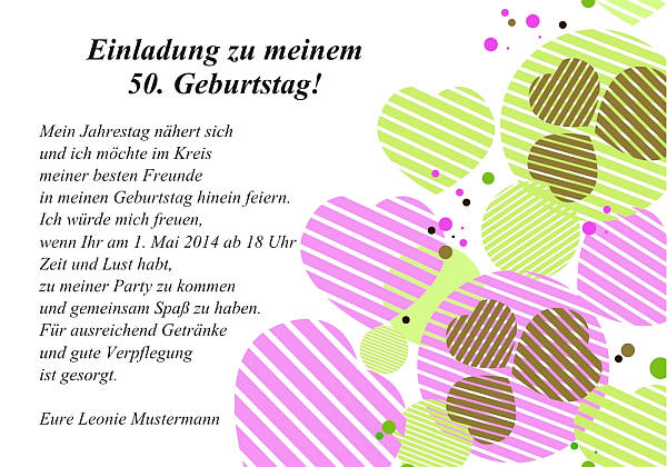 Individuelle Geburtstagseinladungen personalisierte Einladungen zum Geburtstag
