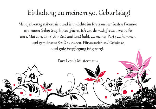 Individuelle Geburtstagseinladungen personalisierte Einladungen zum Geburtstag