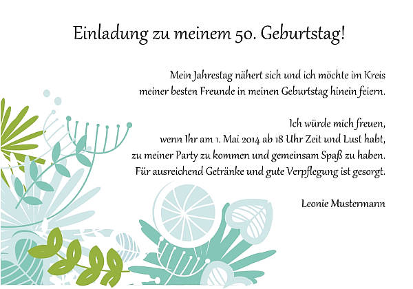 personalisierte Einladungen zum Geburtstag