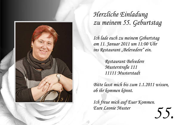 Individuelle Geburtstagseinladungen personalisierte Einladungen zum Geburtstag