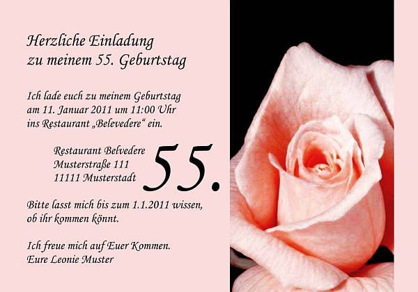 Individuelle Geburtstagseinladungen personalisierte Einladungen zum Geburtstag