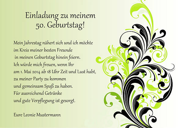 Individuelle Geburtstagseinladungen personalisierte Einladungen zum Geburtstag