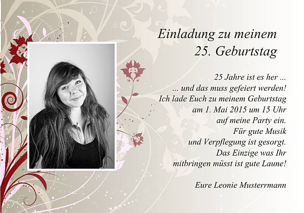 Individuelle Geburtstagseinladungen personalisierte Einladungen zum Geburtstag