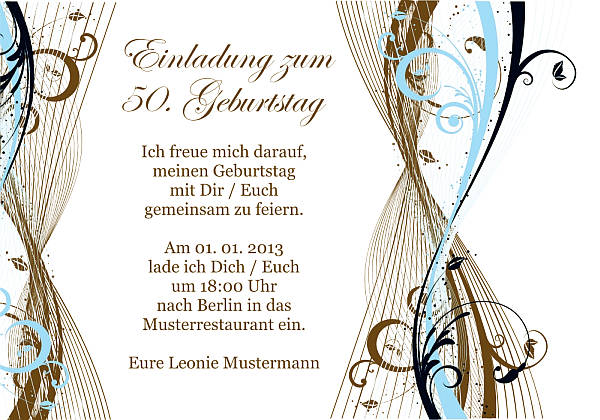 personalisierte Einladungen zum Geburtstag