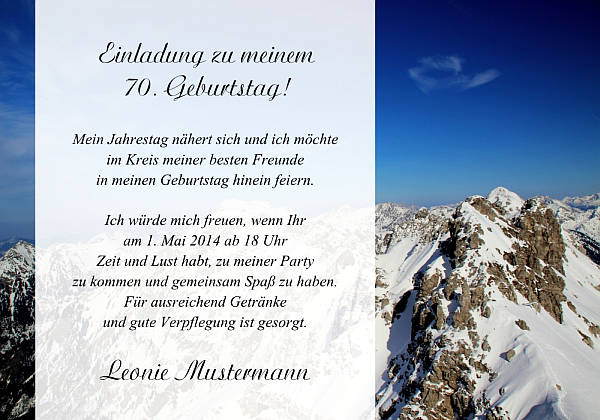 Individuelle Geburtstagseinladungen personalisierte Einladungen zum Geburtstag