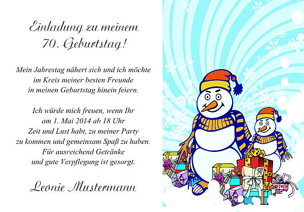 Individuelle Geburtstagseinladungen personalisierte Einladungen zum Geburtstag