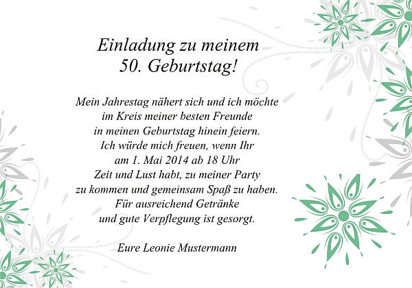 Individuelle Geburtstagseinladungen personalisierte Einladungen zum Geburtstag