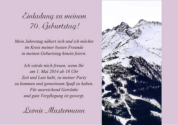 Individuelle Geburtstagseinladungen personalisierte Einladungen zum Geburtstag