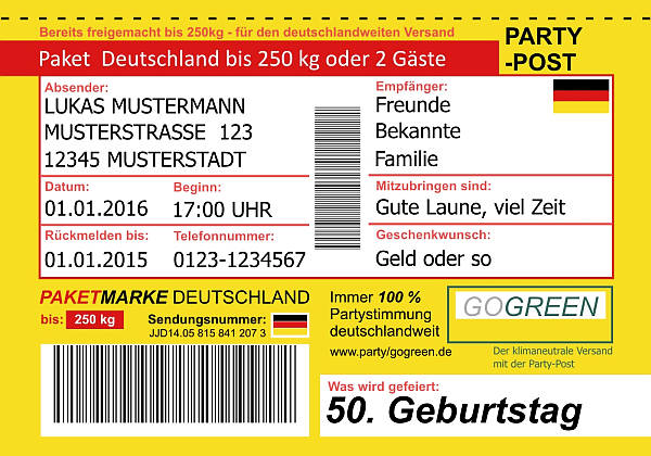 Individuelle Geburtstagseinladungen personalisierte Einladungen zum Geburtstag