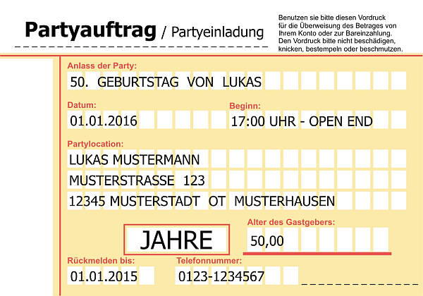 Individuelle Geburtstagseinladungen personalisierte Einladungen zum Geburtstag