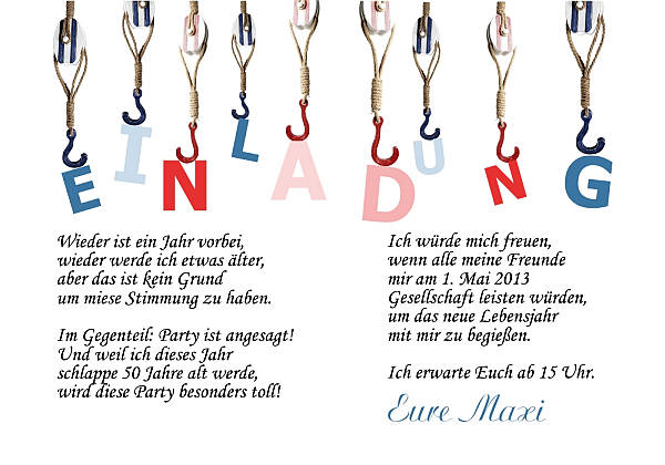 Individuelle Geburtstagseinladungen personalisierte Einladungen zum Geburtstag