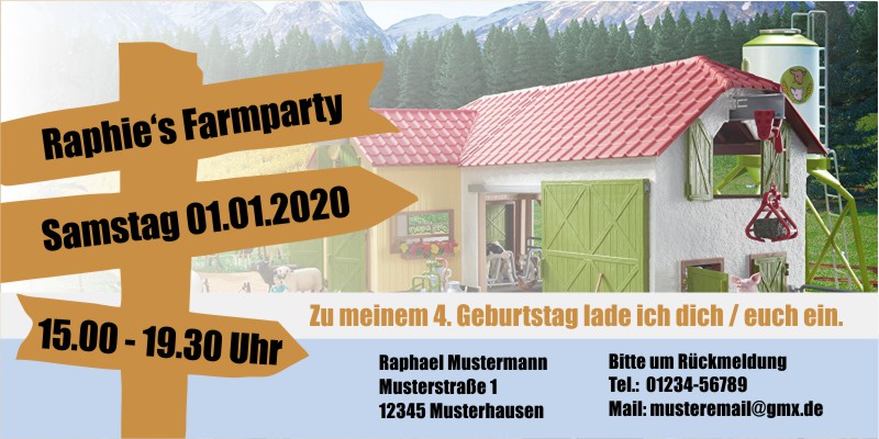 Beliebte Geburtstagseinladungen 4 Originelle Einladungskarten zum 4 Geburtstag