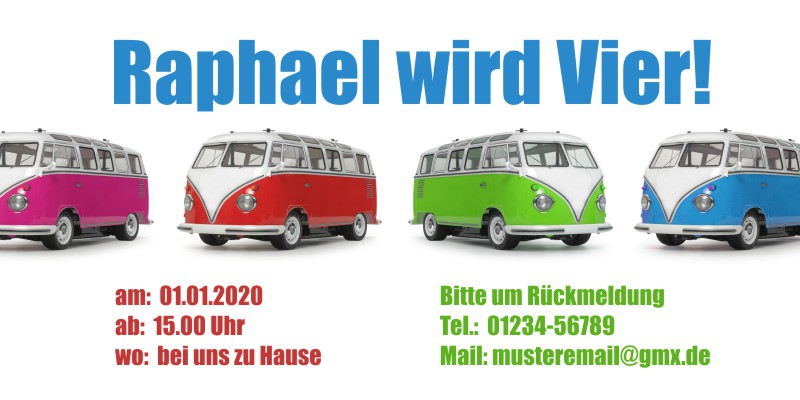 Beliebte Geburtstagseinladungen 4 Originelle Einladungskarten zum 4 Geburtstag