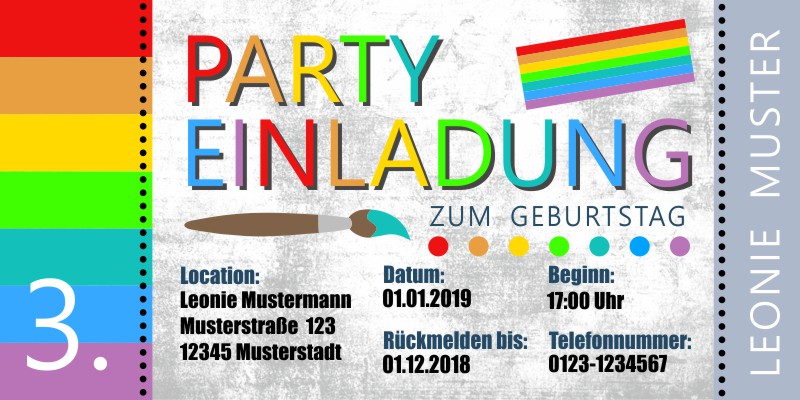 Beliebte Geburtstagseinladungen 4 Originelle Einladungskarten zum 4 Geburtstag