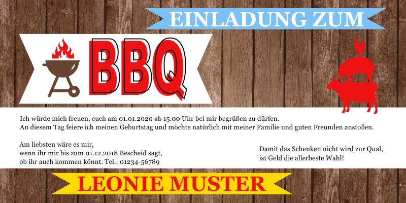 Originelle Einladungskarten zum 50 Geburtstag