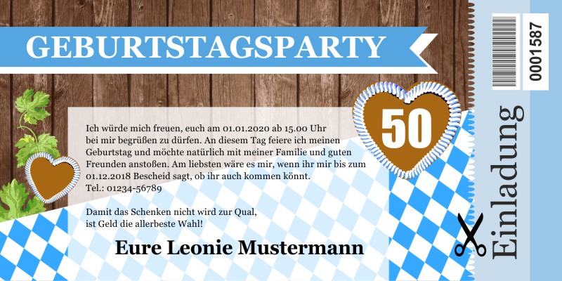 Beliebte Geburtstagseinladungen 50 Originelle Einladungskarten zum 50 Geburtstag