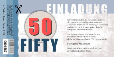 Originelle Einladungskarten 50 Geburtstag