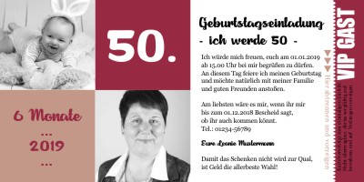 Originelle Einladungskarten 50 Geburtstag