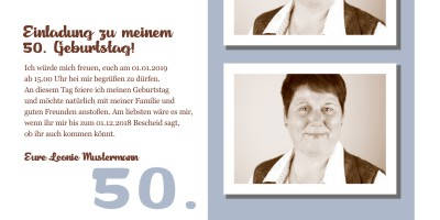 Originelle Einladungskarten 50 Geburtstag