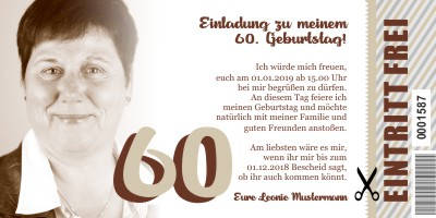 Originelle Einladungskarten 60 Geburtstag