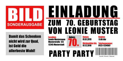 Originelle Einladungskarten 50 Geburtstag