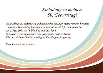 Individuelle Einladungskarten Geburtstag