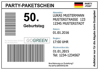 Individuelle Einladungskarten Geburtstag