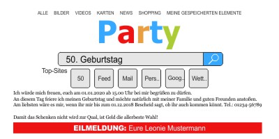 Originelle Motto Einladungskarten zum Geburtstag